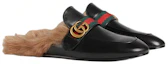 Lookbook Gucci Double G Pluche Pantoffel Zwart 469950-D3VU0-1065