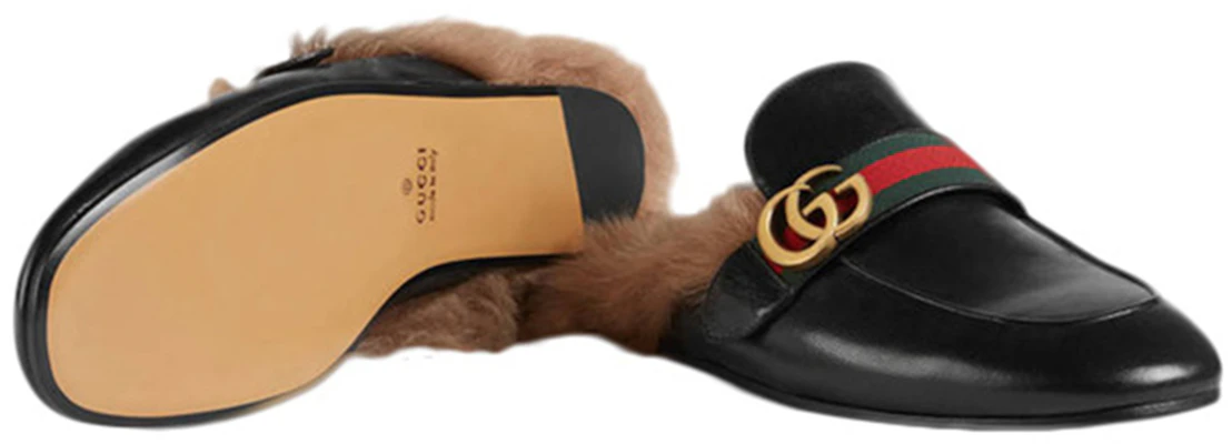 Gucci Double G Pluche Pantoffel Zwart 469950-D3VU0-1065 Shop Gucci Double G Pluche Pantoffel Zwart 469950-D3VU0-1065