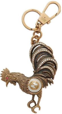 GUCCI Double G Rooster Keychain Brown 468547-IAAKT-8811 Order GUCCI Double G Rooster Keychain Brown 468547-IAAKT-8811