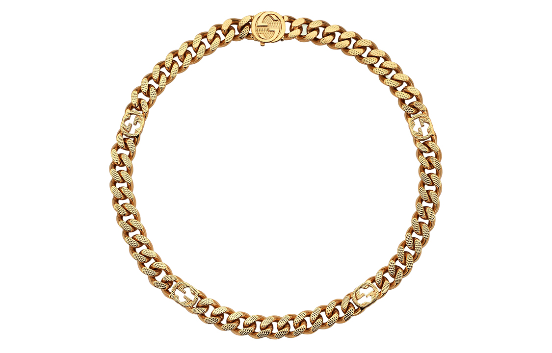 Order GUCCI Double G系列雙G金項鍊 情侶男女款 700065I46008005