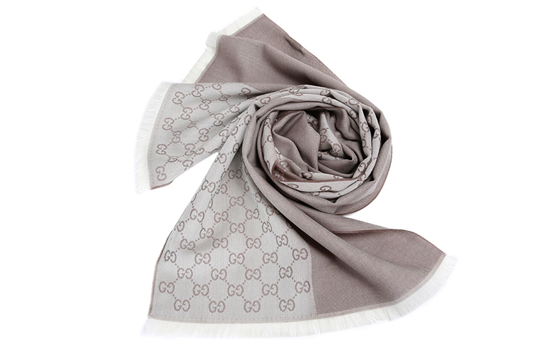 GUCCI Double G Series Reversible Fringe Wool Scarf Couples Unisex 344994-4G200-9279 圖 3