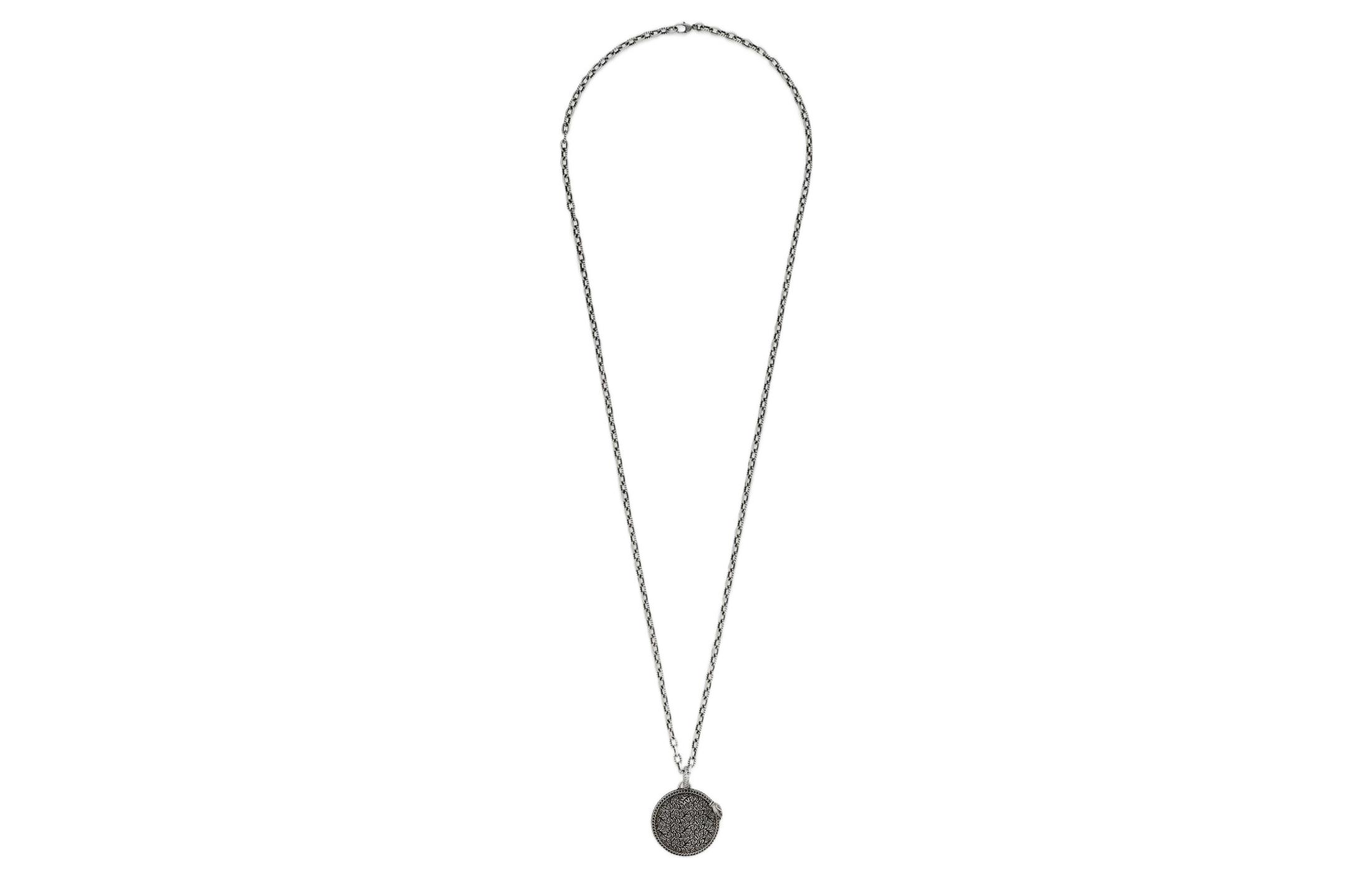 Shop Collar GUCCI Doble G Serie Estiloso y Cómodo de Plata 925 para Hombres. 577330-J8400-0811