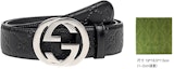 Order GUCCI Double G Signature Leather Belt Black 4cm with Gift Box Christmas Edition 411924-CWC1N-1000