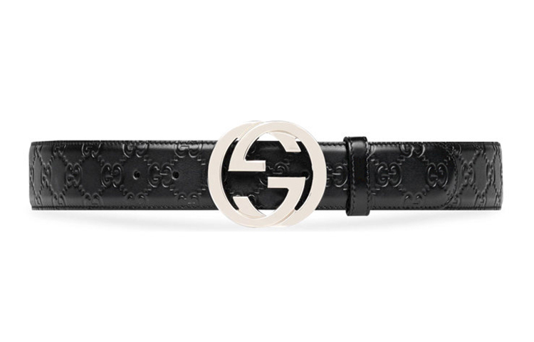 Lookbook GUCCI Double G Signature Leather Belt Black 4cm with Gift Box Christmas Edition 411924-CWC1N-1000