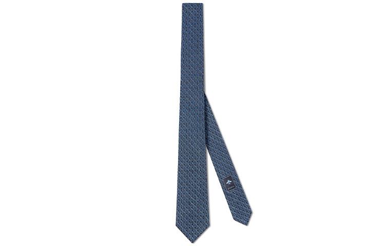 GUCCI Double G Silk Tie Blue with Gift Box. 643969-4E002-4369 圖 2