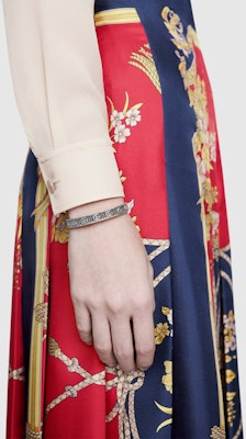 GUCCI Double G Sterling 925 Silver Bracelet for Men Silver 551903-J8400-0811 Purchase GUCCI Double G Sterling 925 Silver Bracelet for Men Silver 551903-J8400-0811