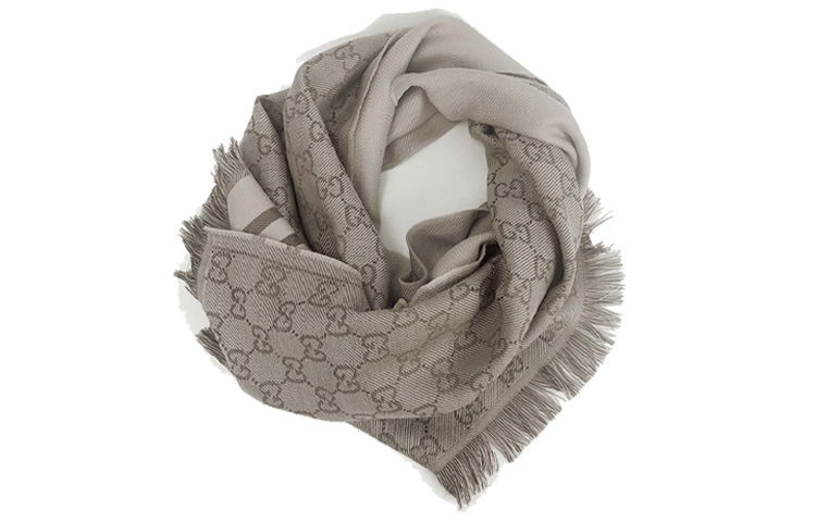 GUCCI Double G Wool Tassel Scarf Unisex Couples Design 544619-4G200-9764 圖 4
