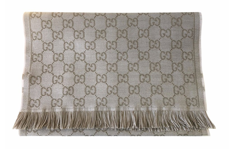 GUCCI Double G Wool Tassel Scarf Unisex Couples Design 544619-4G200-9764 圖 5