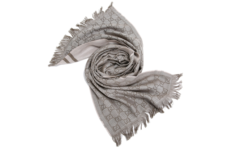 GUCCI Double G Wool Tassel Scarf Unisex Couples Design 544619-4G200-9764 圖 8