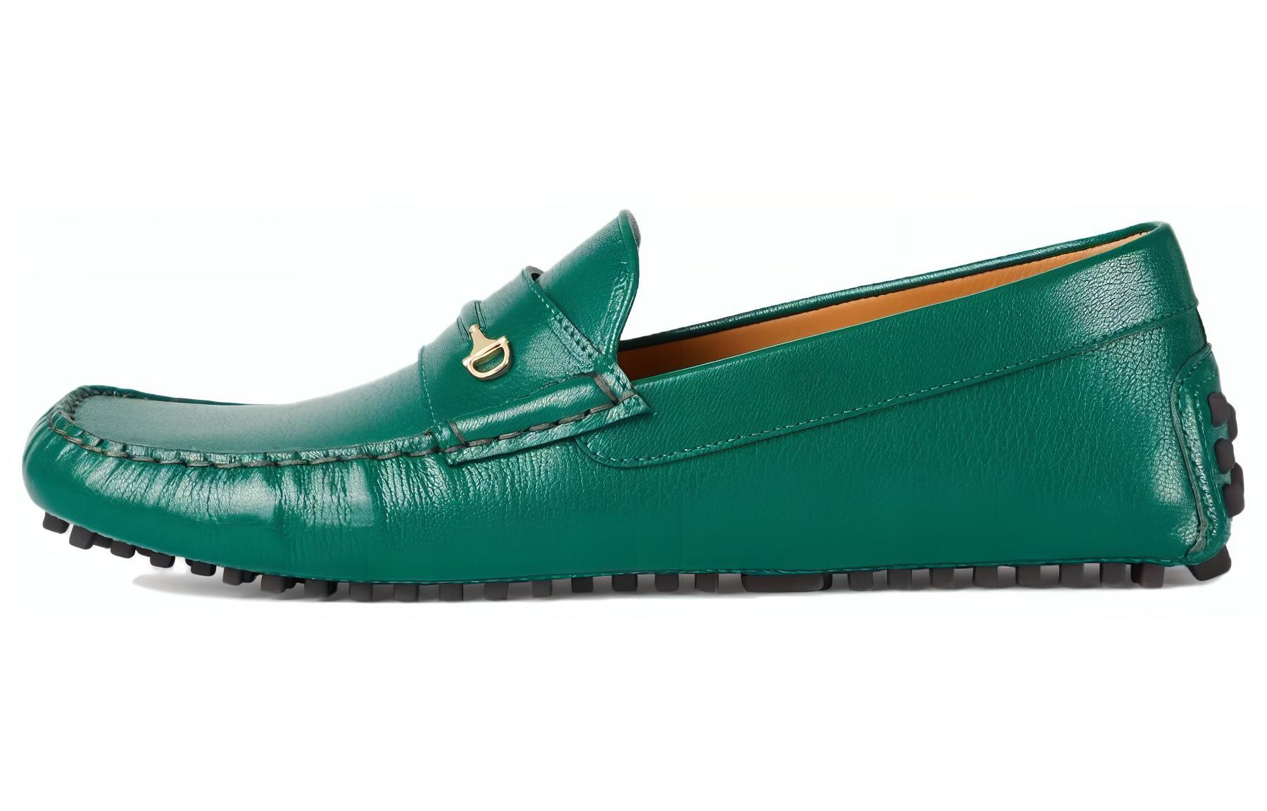 Gucci Driver Loafer 'Horsebit - Green' 752621-D3V00-3120