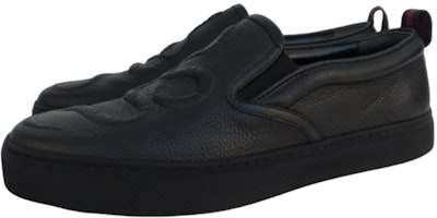 Gucci Dublin Snake Embossed Slip-on 'Black' 456201-BXO50-1069 Gucci Dublin Snake Embossed Slip-on 'Black' 456201-BXO50-1069
