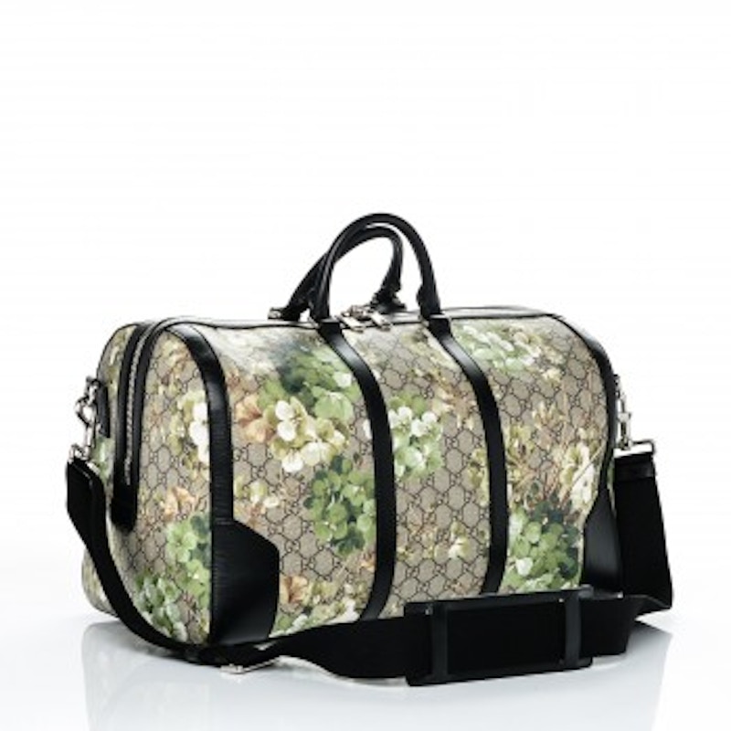 Order Gucci Blooms GG Supreme 綠/黑印花中型旅行袋