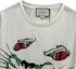 Shop GUCCI 刺绣动物长袖圆领男女同款T恤 米白色 557788-XJARU-7136