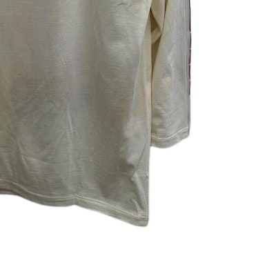 GUCCI 刺绣动物长袖圆领男女同款T恤 米白色 557788-XJARU-7136 Cheap GUCCI 刺绣动物长袖圆领男女同款T恤 米白色 557788-XJARU-7136