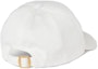 Shop 구찌 수놓은 로고 캔버스 캡 화이트 유니섹스 커플 스타일. 7885484HA9X9000