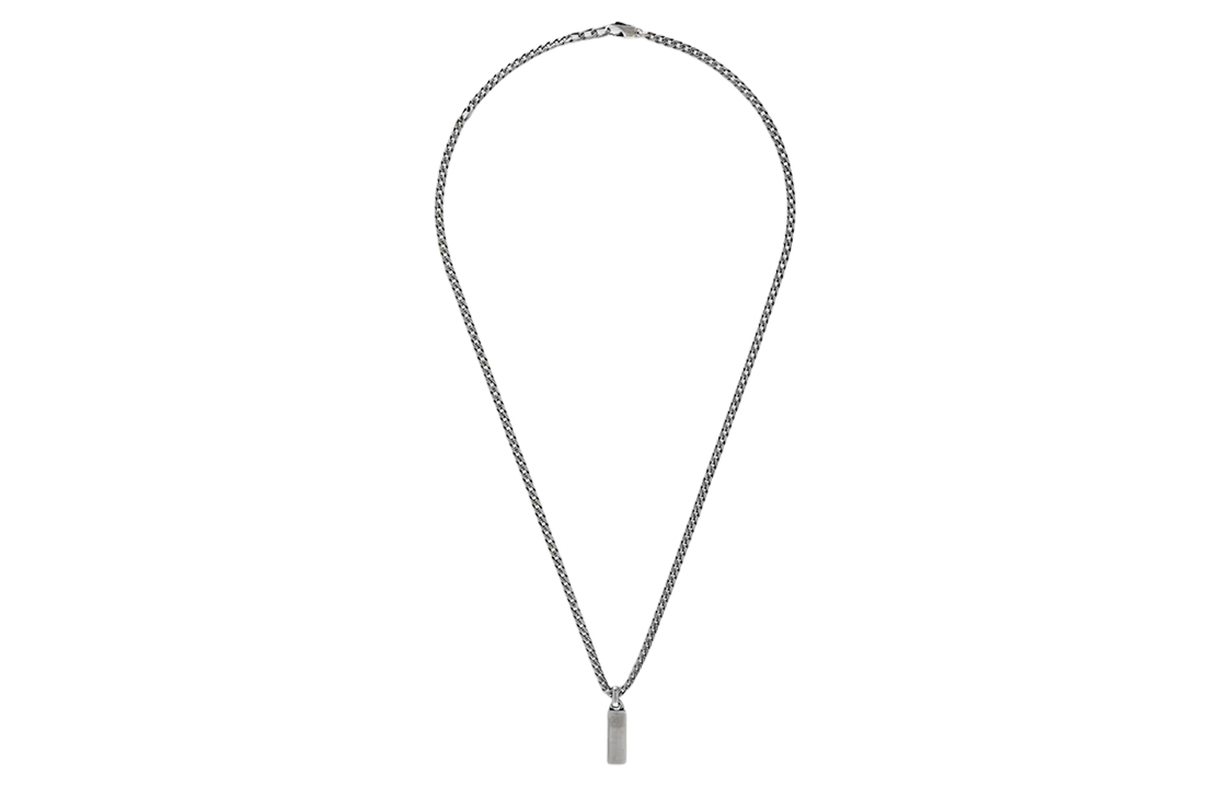 GUCCI Enamel Pendant S925 Silver Necklace with Letter Engraving Unisex Couple Design. 678714-J8410-9071 圖 4