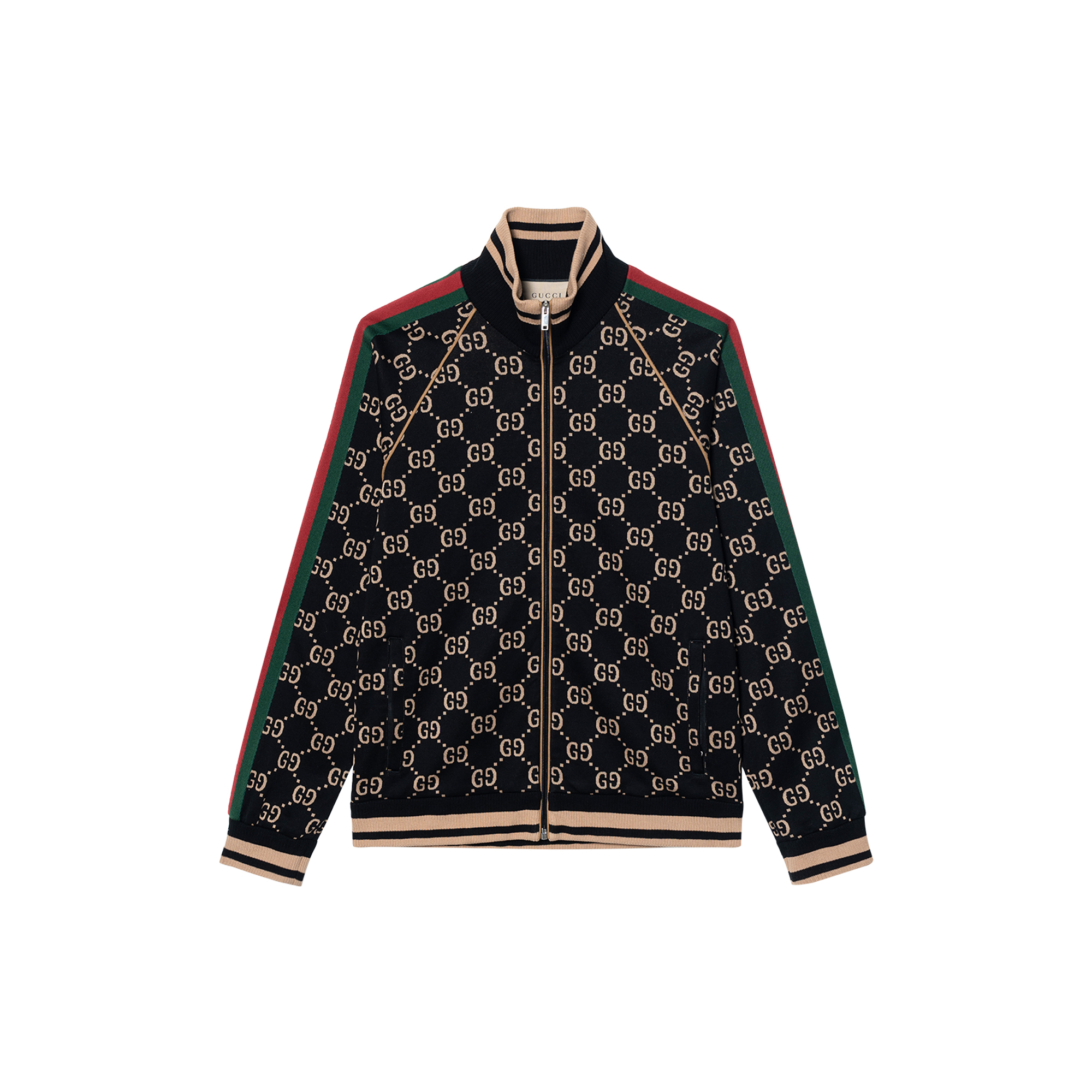 Gucci Fall '22 Monogram Track Jacket with Stripes Black 695955-XJEEI-1030