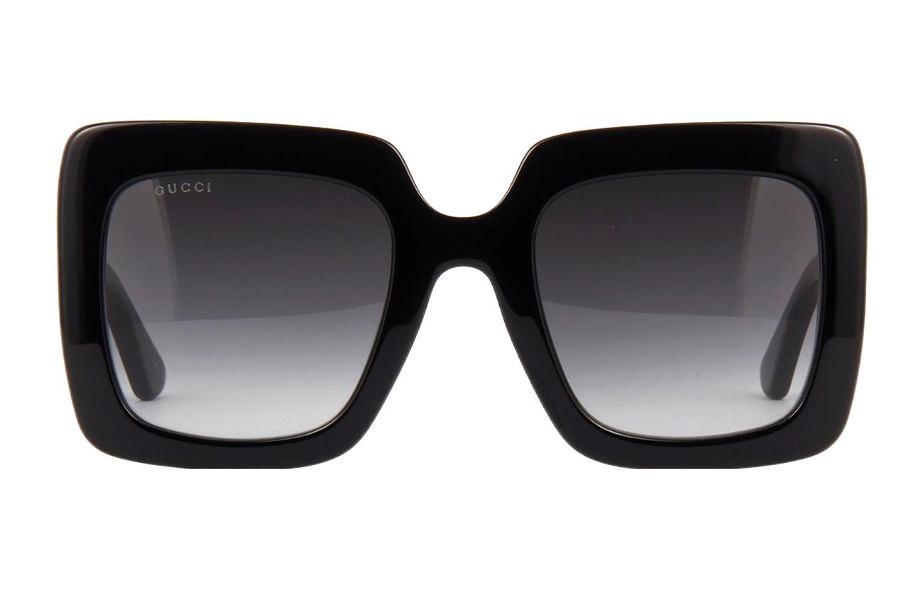 Lookbook 구찌 패션 캐주얼 나비 선글라스 블랙. GG0328S001