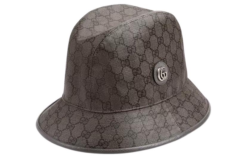 GUCCI Fashion Trendy Cotton Polyester Leather Bucket Hat Unisex Couple Style 7339854HAN48761