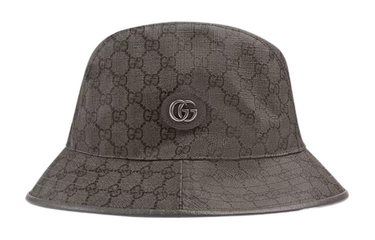 Lookbook 구찌 패션 코튼 폴리에스터 가죽 버킷햇 유니섹스 커플 스타일 7339854HAN48761