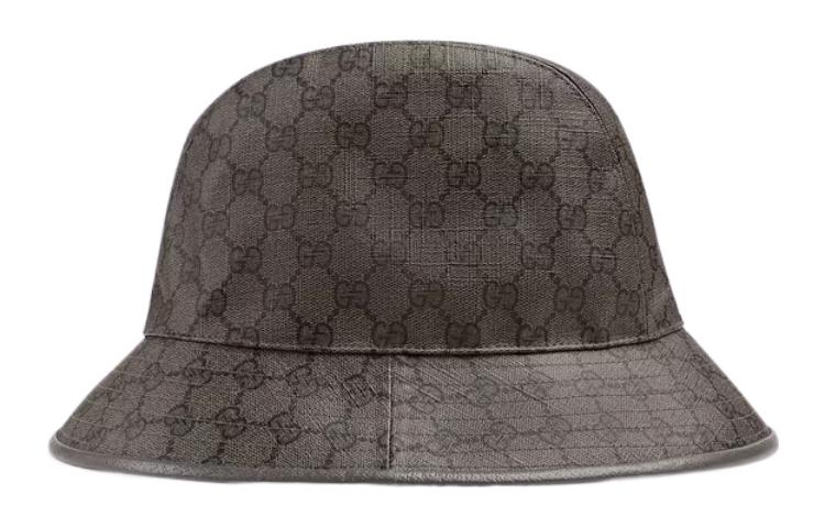 Shop 구찌 패션 코튼 폴리에스터 가죽 버킷햇 유니섹스 커플 스타일 7339854HAN48761