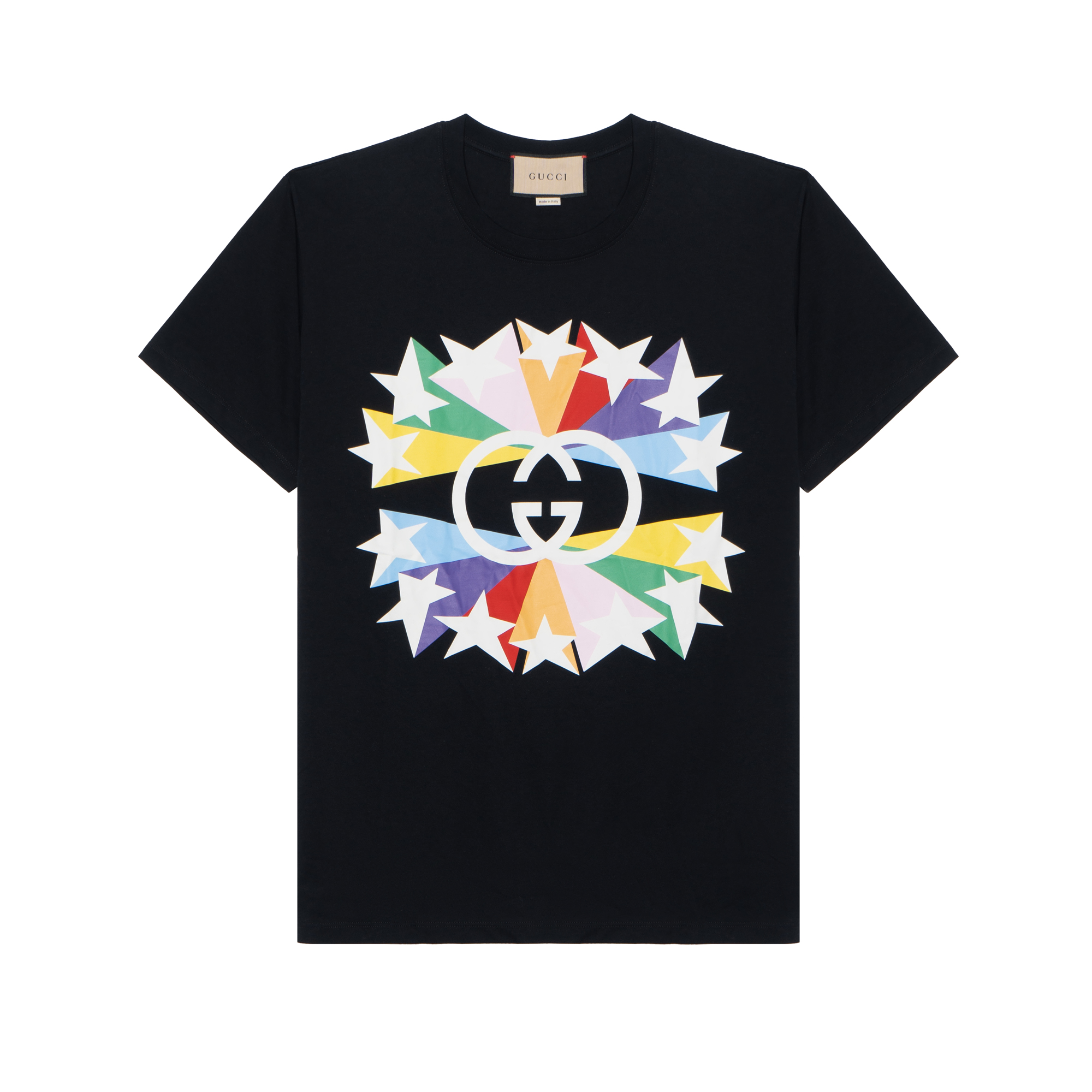 Gucci FG Star Logo Interlocking G Print Black T-Shirt Men FW21 548334-XJDNH-1082