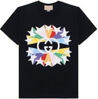 Gucci FG Star Logo Interlocking G Print Black T-Shirt Men FW21 548334-XJDNH-1082 Gucci FG Star Logo Interlocking G Print Black T-Shirt Men FW21 548334-XJDNH-1082