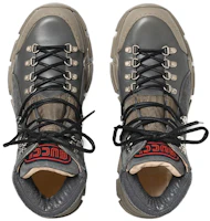 Shop GUCCI Flashtrek 工裝靴 棕藍色
