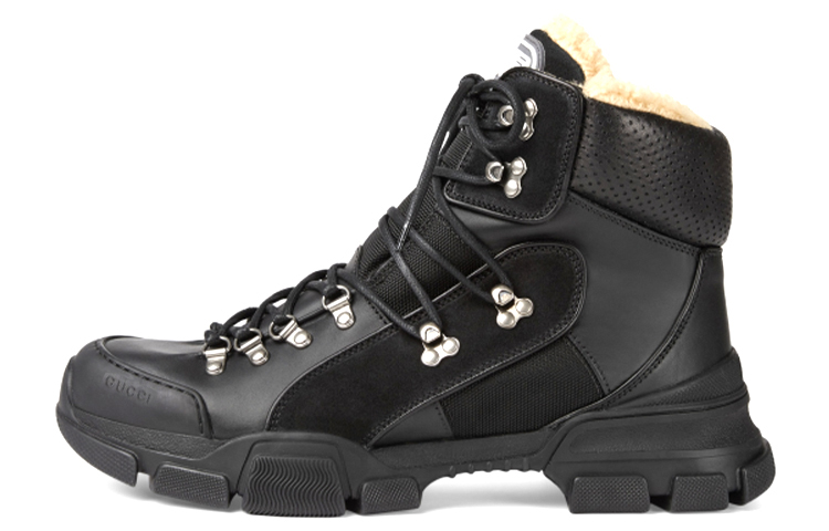 Gucci Flashtrek High-top With Wool 'Black' 548714-D6060-1088
