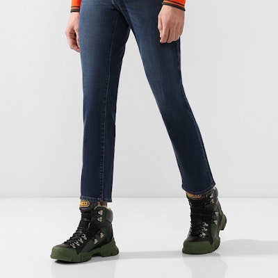 Gucci Flashtrek High 'Black Green' 548714-D6090-1087 Details for Gucci Flashtrek High 'Black Green' 548714-D6090-1087