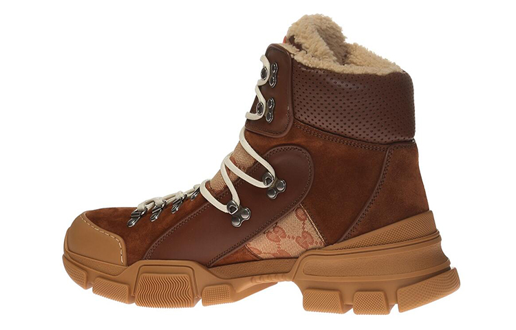 Order Gucci Flashtrek Tinggi 'Coklat Shearling' 548714-0P340-2565