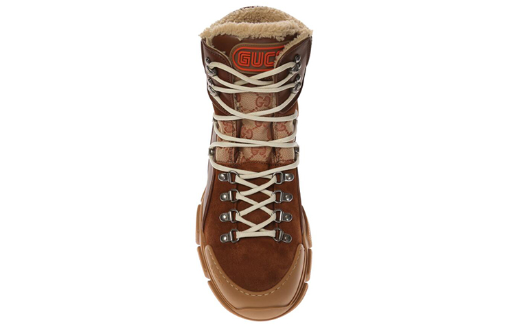 Shop Gucci Flashtrek High ''Braunes Shearling'' 548714-0P340-2565