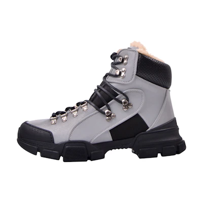 Gucci Flashtrek High 'Silver Black'