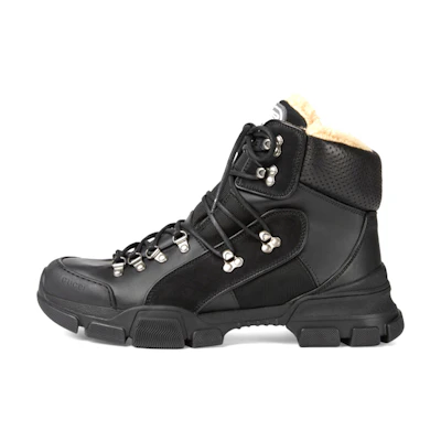 Gucci Flashtrek High-top With Wool 'Black'