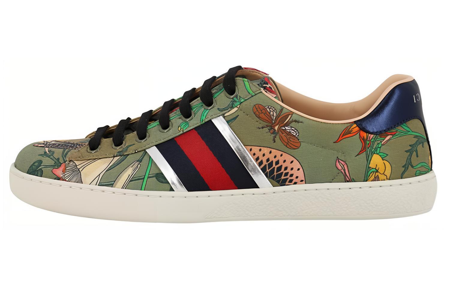 Gucci Flora Snake Sneaker 'Red'