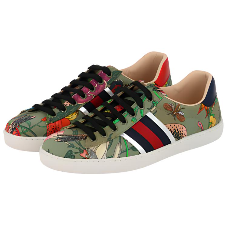 Gucci Flora Snake Sneaker 'Red' 圖 3