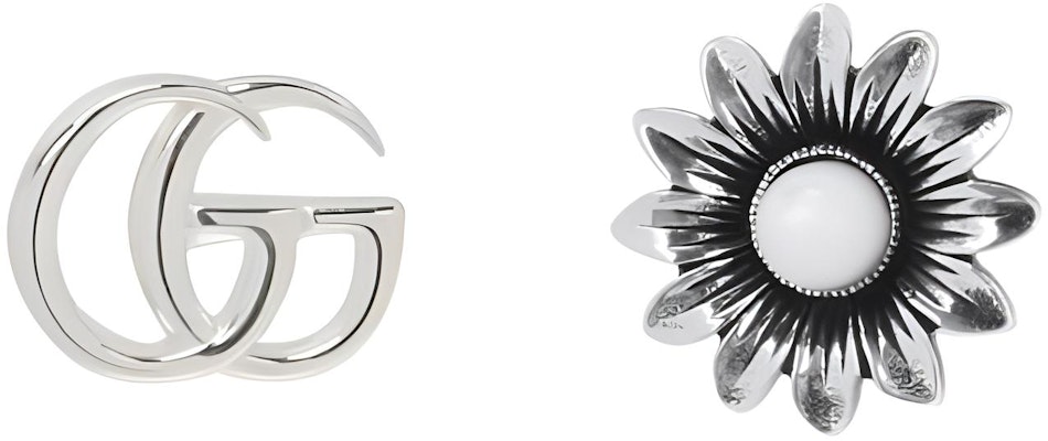 GUCCI Floral Pattern 925 Silver Metal Earrings Silver. YBD527390001 Buy GUCCI Floral Pattern 925 Silver Metal Earrings Silver. YBD527390001