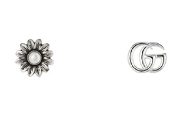 Order GUCCI Floral Pattern 925 Silver Metal Earrings  Silver. YBD527390001