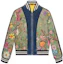 Order Gucci Jaket V-Neck Bunga Unisex Lengan Panjang Hijau 475034-XR852-3813