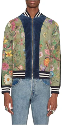 Gucci Jaket V-Neck Bunga Unisex Lengan Panjang Hijau 475034-XR852-3813 Lookbook Gucci Jaket V-Neck Bunga Unisex Lengan Panjang Hijau 475034-XR852-3813