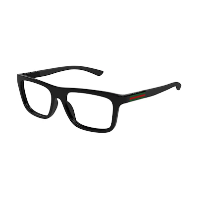 GUCCI Full-Rim Acetate Square Optical Glasses for Men - Black GG1737O 001