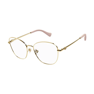 GUCCI Full Frame Irregular Gold Metal Optical Glasses for Men. GG1418O 003
