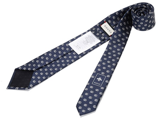 GUCCI FW20 Double G Pattern Silk Tie Blue Accessories 444421-4E002-4178 Shop GUCCI FW20 Double G Pattern Silk Tie Blue Accessories 444421-4E002-4178