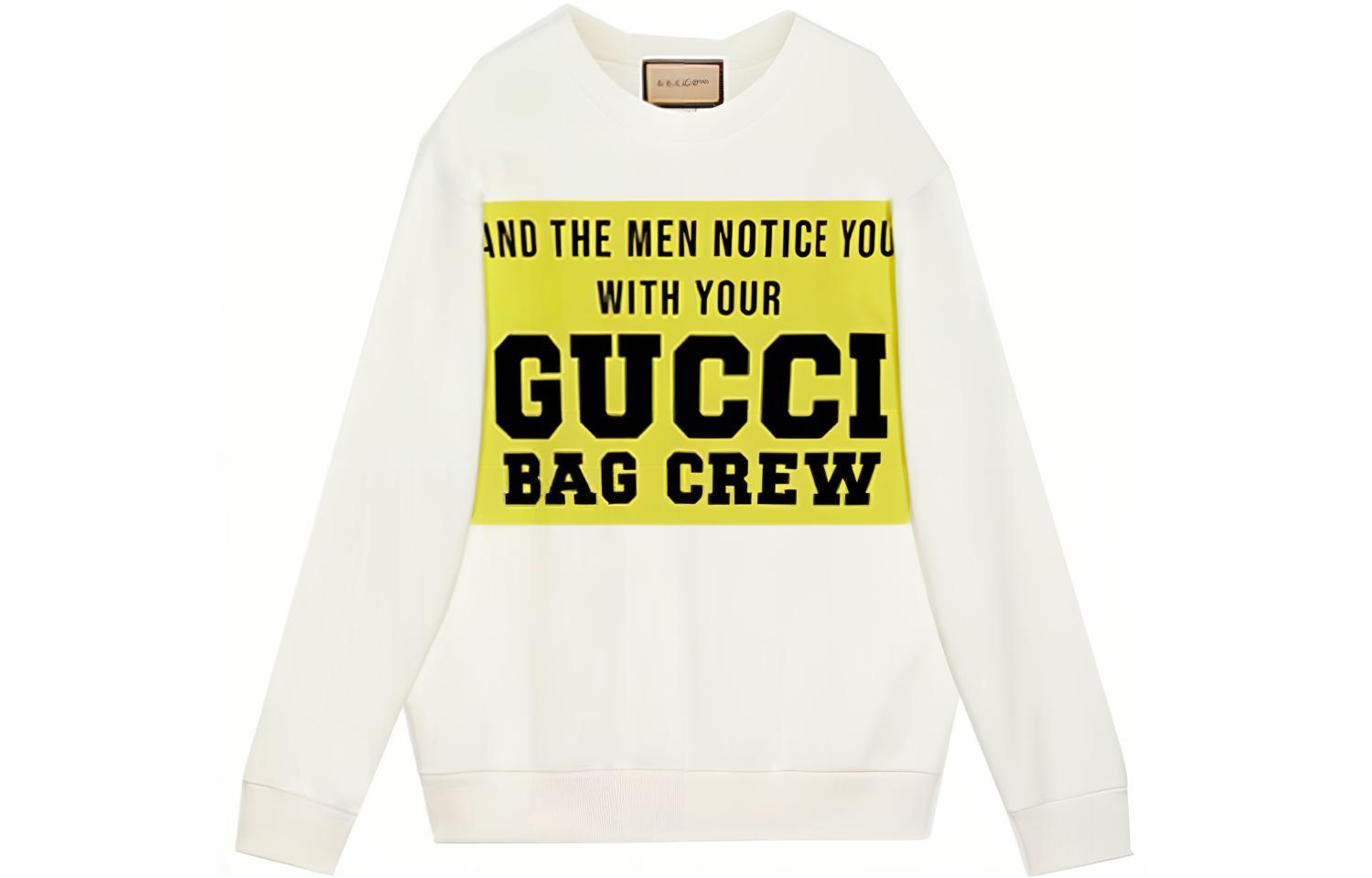 Gucci FW21 100 Special Logo Oversized Pullover Sweatshirt Men’s Off-White 617964-XJDW9-9095