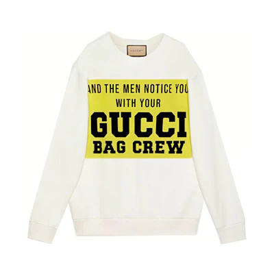 Gucci FW21 100 Special Logo Oversized Pullover Sweatshirt Men’s Off-White 617964-XJDW9-9095