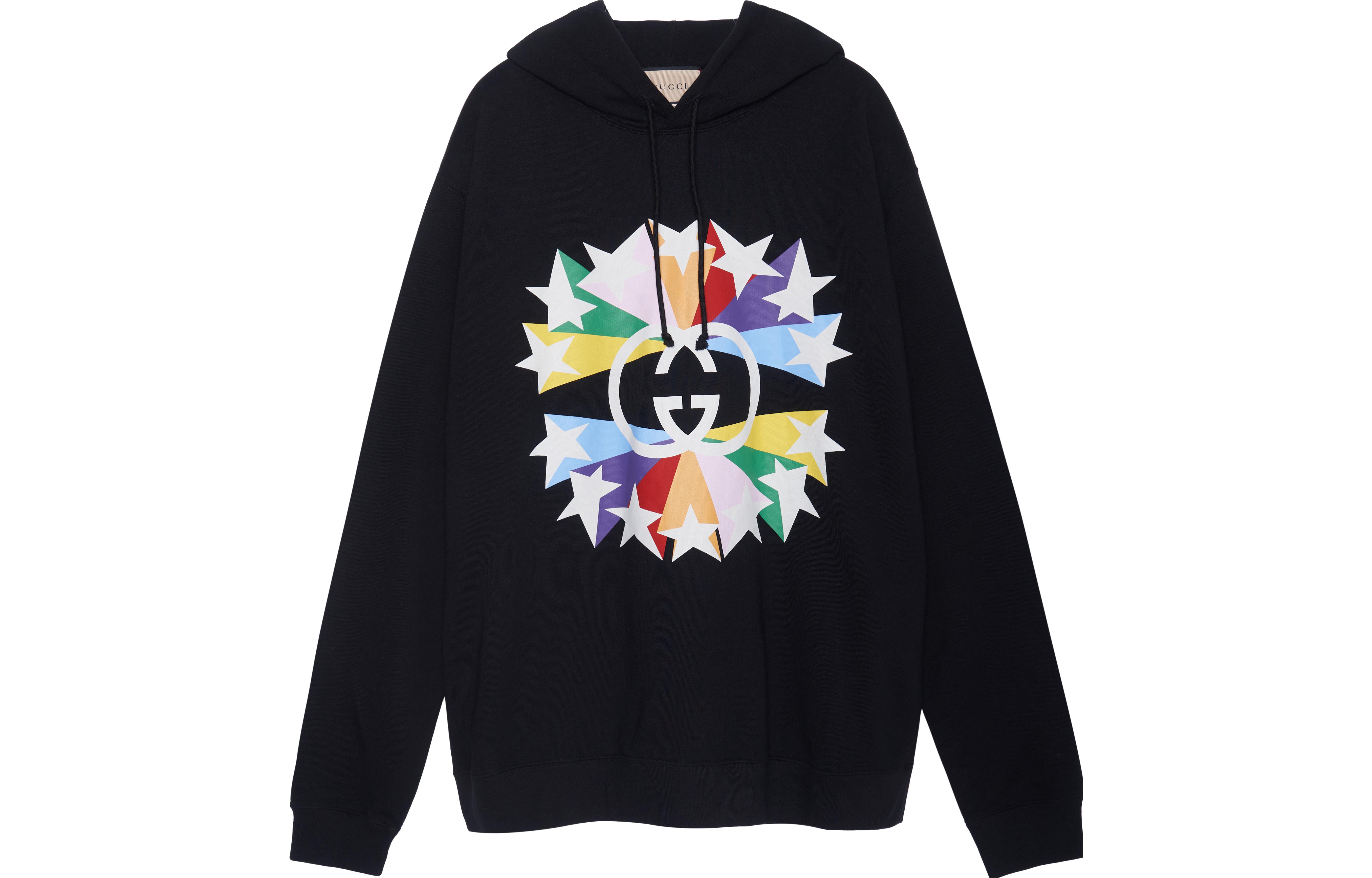 Gucci FW21 Black Oversized Sweatshirt with Cartoon Logo Print 646953-XJDNJ-1082