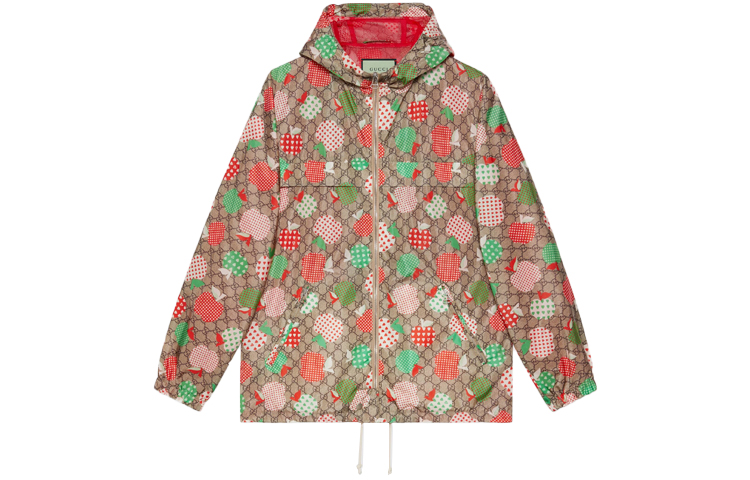 Gucci FW21 Brown Hoodie Apple Logo Jacket 663649-ZAHB9-2110