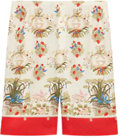 Gucci FW21 Floral Print Mid-Rise Shorts Beige for Men 676356-ZAH5T-9140 Gucci FW21 Floral Print Mid-Rise Shorts Beige for Men 676356-ZAH5T-9140
