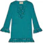 Order GUCCI FW21 蕾絲拼接長袖洋裝 深藍色 644792-XKBOV-3289