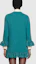 Shop GUCCI FW21 蕾絲拼接長袖洋裝 深藍色 644792-XKBOV-3289